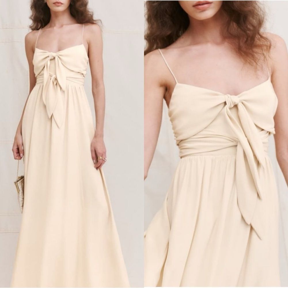 Reformation Carrara 100% silk Dress